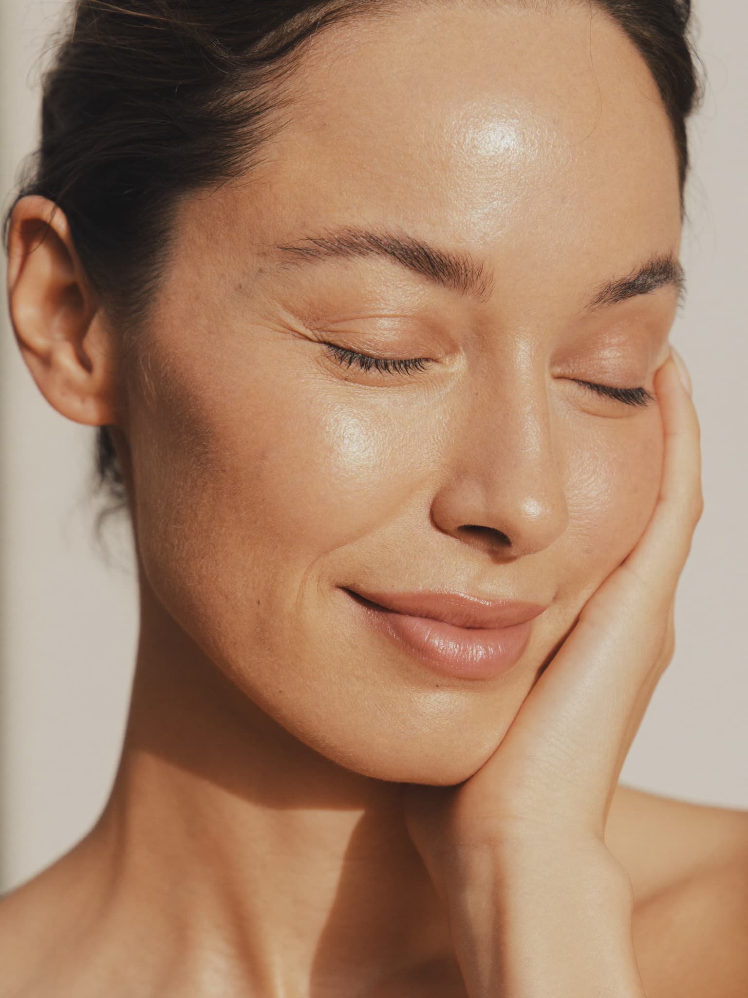 Botox behandeling close-up